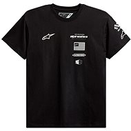 ALPINESTARS T-shirt H BLOCK TEE, black/white, size 4.5 mm, w/r. S - T-Shirt