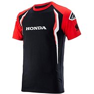 ALPINESTARS T-shirt HONDA 2024, red/black, size 4.5 mm, w/r. S - T-Shirt
