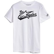 ALPINESTARS T-shirt LOS ANGELES TEE, white, size 4.5 mm, w/r. L - T-Shirt