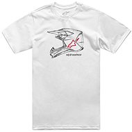 ALPINESTARS T-shirt MX HELMET CSF, white, size 4.5 mm, w. M - T-Shirt