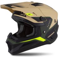 CASSIDA Helmet Cross Cup 2 Napa Junior, children's sand/green/yellow fluo/black matt 2025, size 4.5  - Motorbike Helmet