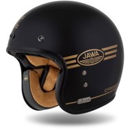 CASSIDA Helmet Ace Jawa Perak black pearl/gold 2025, size 2025. L - Motorbike Helmet