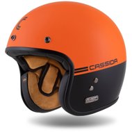 CASSIDA helmet Ace Super Hooligan black/orange pearl 2025, size 2025, sized 1.5 mm. S - Motorbike Helmet