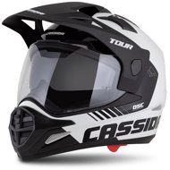 CASSIDA Helmet Tour 2,0 Dual white/black/black matt visor 2025, size 2025. S - Motorbike Helmet
