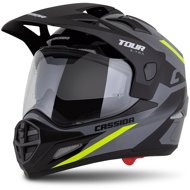 CASSIDA Helmet Tour 2,0 X-tra grey/yellow fluo/black/black matt visor 2025, size 2025. XL - Motorbike Helmet