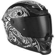 NOX EXKLUSIV Helmet GOLIATH MAORI 2025 black matt, white - Motorbike Helmet