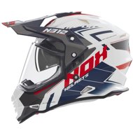NOX Helmet N312 Vapor 2025 white, black, blue, size 2.5 mm. M - Motorbike Helmet