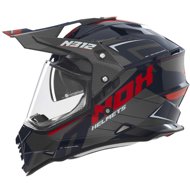 NOX Helmet N312 Vapor 2025 black, blue, red, size 2.5 mm. L - Motorbike Helmet