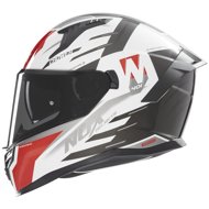 NOX Helmet N401 Crower 2025 white, black, red, size 2.5 mm. XL - Motorbike Helmet