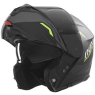 NOX Helmet N968 Ultra 2025 black matt, yellow fluo, size 5.5 mm, w. XL - Motorbike Helmet