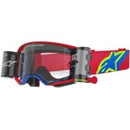 ALPINESTARS SUPERTECH CORP ROLL-OFF WIDE VISION 2025, red/blue, clear plexi - Motorcycle Glasses