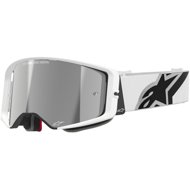 ALPINESTARS goggles SUPERTECH CORP 2025, white, mirrored silver plexi - Motorcycle Glasses