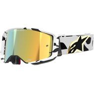 ALPINESTARS SUPERTECH CORP 2025 goggles, white/gold, mirrored gold plexi - Motorcycle Glasses