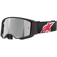 ALPINESTARS SUPERTECH CORP 2025 goggles, black/red, mirrored silver plexi - Motorcycle Glasses