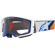 ALPINESTARS goggles SUPERTECH CORP 2025, blue/orange, clear plexi - Motorcycle Glasses