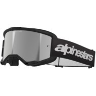 ALPINESTARS brýle VISION 3 WORDMARK 2025, černá, zrcadlové stříbrné plexi - Motorcycle Glasses