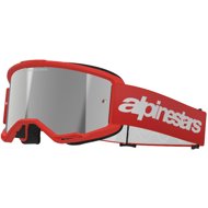 ALPINESTARS VISION 3 WORDMARK 2025 goggles, red, mirrored silver plexi - Motorcycle Glasses