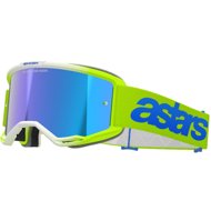 ALPINESTARS VISION 5 BLAZE 2025 goggles, yellow fluo/blue, mirrored blue plexi - Motorcycle Glasses
