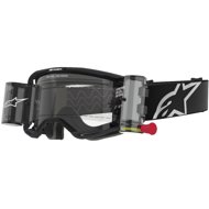 ALPINESTARS brýle VISION 8 CORP ROLL-OFF WIDE VISION 2025, černá, čiré plexi - Motorcycle Glasses