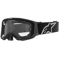 ALPINESTARS VISION 8 CORP 2025 goggles, black, double antifog clear plexi - Motorcycle Glasses