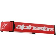 ALPINESTARS replacement textile strap for SUPERTECH and VISION 8 goggles, red/white - Motorcycle Goggle Accessories