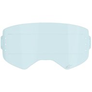 ALPINESTARS plexi for SUPERTECH goggles, blue for roll-off system - Motorcycle Goggle Accessories