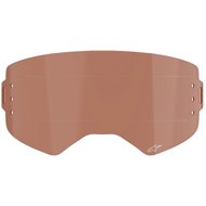 ALPINESTARS plexi for SUPERTECH goggles, orange-brown afterburn for roll-off system - Motorcycle Goggle Accessories