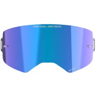 ALPINESTARS plexi for SUPERTECH glasses, mirror blue ABSOLUTE VISION™ - Motorcycle Goggle Accessories