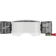 ALPINESTARS ROLL-OFF WIDE VISION set for VISION 8/5/3 goggles, clear plexiglass, pins for removable  - Motorcycle Goggle Accessories