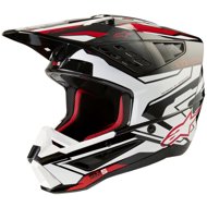 ALPINESTARS Helmet S-M5 ACTION 2, 2025, black/white/fluo red - Motorbike Helmet