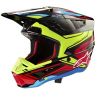 ALPINESTARS Helmet S-M5 ACTION 2, 2025, yellow fluo/red fluo, size 2025. S - Motorbike Helmet