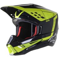 ALPINESTARS Helmet S-M5 BEAM, 2023, black anthracite/yellow fluo gloss, size 2023 M - Motorbike Helmet