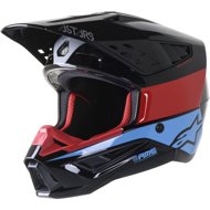 ALPINESTARS Helmet S-M5 BOND, 2023, black/red/azure glossy, size 2023 XL - Motorbike Helmet