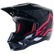 ALPINESTARS Helmet S-M5 COMPASS, 2023, black/pink, size 2XL - Motorbike Helmet