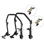 SEFIS D20U sklopný pojízdný moto stojan přední a zadní set - 2v1 / 2v1 - Motorbike Stand