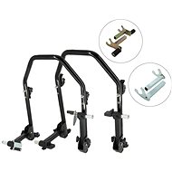 SEFIS D20U sklopný pojízdný moto stojan přední a zadní set - 2v1 / hák - Motorbike Stand