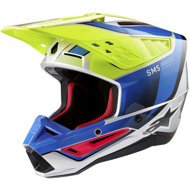ALPINESTARS Helmet S-M5 SAIL, 2025, yellow fluo/blue/silver, size 2025 M - Motorbike Helmet