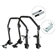 SEFIS D20U sklopný pojízdný moto stojan přední a zadní set - single / hák - Motorbike Stand