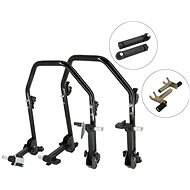 SEFIS D20U sklopný pojízdný moto stojan přední a zadní set - trn / 2v1 - Motorbike Stand