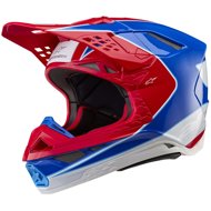 ALPINESTARS Helmet SUPERTECH S-M10 AEON, 2025, red fluo/blue, size 2025, size 5.5 mm, with a helmet. - Motorbike Helmet