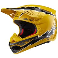 ALPINESTARS helmet SUPERTECH S-M10 AMPRESS, 2025, black/yellow - Motorbike Helmet
