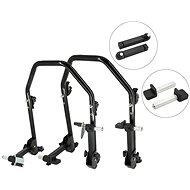 SEFIS D20U sklopný pojízdný moto stojan přední a zadní set - trn / packy - Motorbike Stand