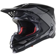 ALPINESTARS Helmet SUPERTECH S-M10 CARBON META2, 2023, black/grey gloss - Motorbike Helmet