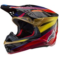 ALPINESTARS helmet SUPERTECH S-M10 ERA, 2025, gold/red, size 2XL - Motorbike Helmet