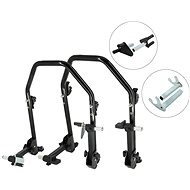 SEFIS D20U sklopný pojízdný moto stojan přední a zadní set - vidle / hák - Motorbike Stand