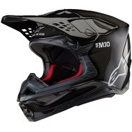 ALPINESTARS helmet SUPERTECH S-M10 SOLID, 2025, glossy carbon, size 2XL - Motorbike Helmet