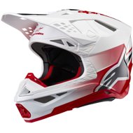 ALPINESTARS Helmet SUPERTECH S-M10 UNITE, 2025, red/white, size 2025 S - Motorbike Helmet