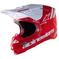 ALPINESTARS Helmet SUPERTECH S-M8 RADIUM 2, 2023, red/white, size 2023 XL - Motorbike Helmet
