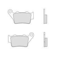 BREMBO Brake pads 07BB0258 GENUINE - Motorbike Brake Pads