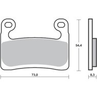 BREMBO Brake pads 07GR90SA SA - Motorbike Brake Pads